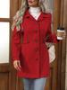 New Autumn Winter Women's Fashion Lapel Button Chic Slim Fit Wool Blend Coat Jacket