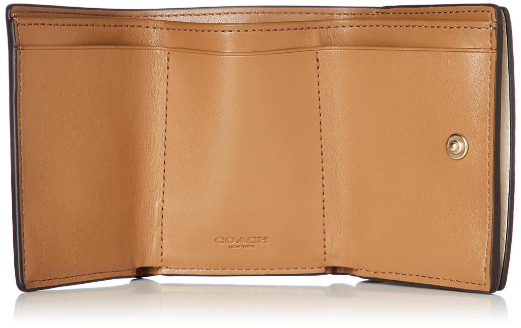 Trifold Wallet Signature [Coach] 91806-1 Women's Im/LightKhaki/Chalk [Item]