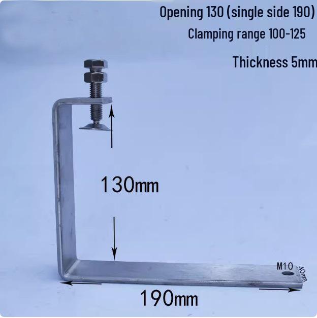 C304 Tiger Claw U-Shaped Stainless Steel Pipe Clamp