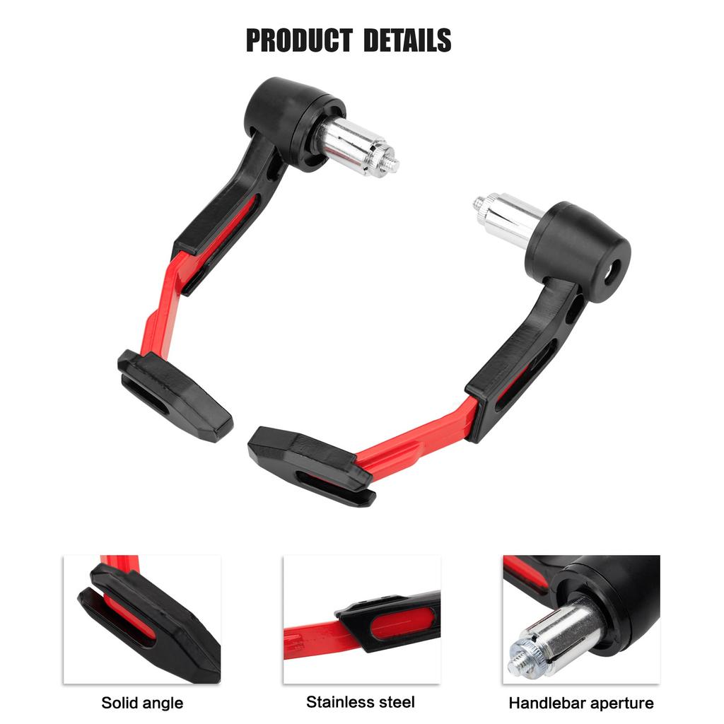 Universal Motorcycle Hand Guard Adjustable Length Alloy 7/8" Handlebar Protecter Brake Lever for Scooter ATV Mountain Bike