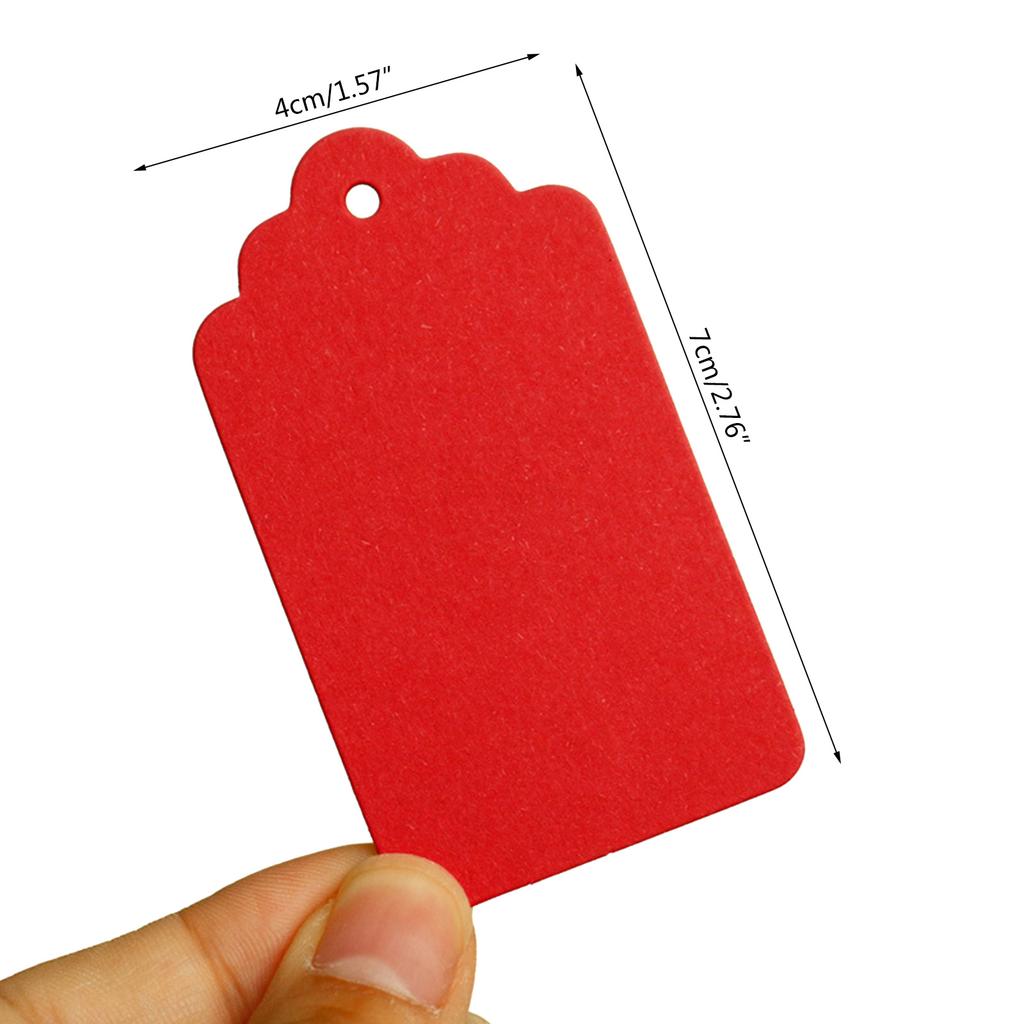 50 Piezas Etiquetas de Regalo Coloridas Etiquetas de Papel Colgantes con Agujero Etiquetas Rectangulares Colgantes para Bricolaje Navidad Boda Fiesta Recuerdos