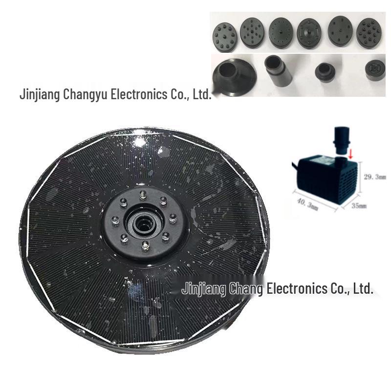 Floating Solar Water Fountain Pump for Ponds, Pools, and Bird Baths - Ideal for Outdoor Landscaping and Garden Decor.