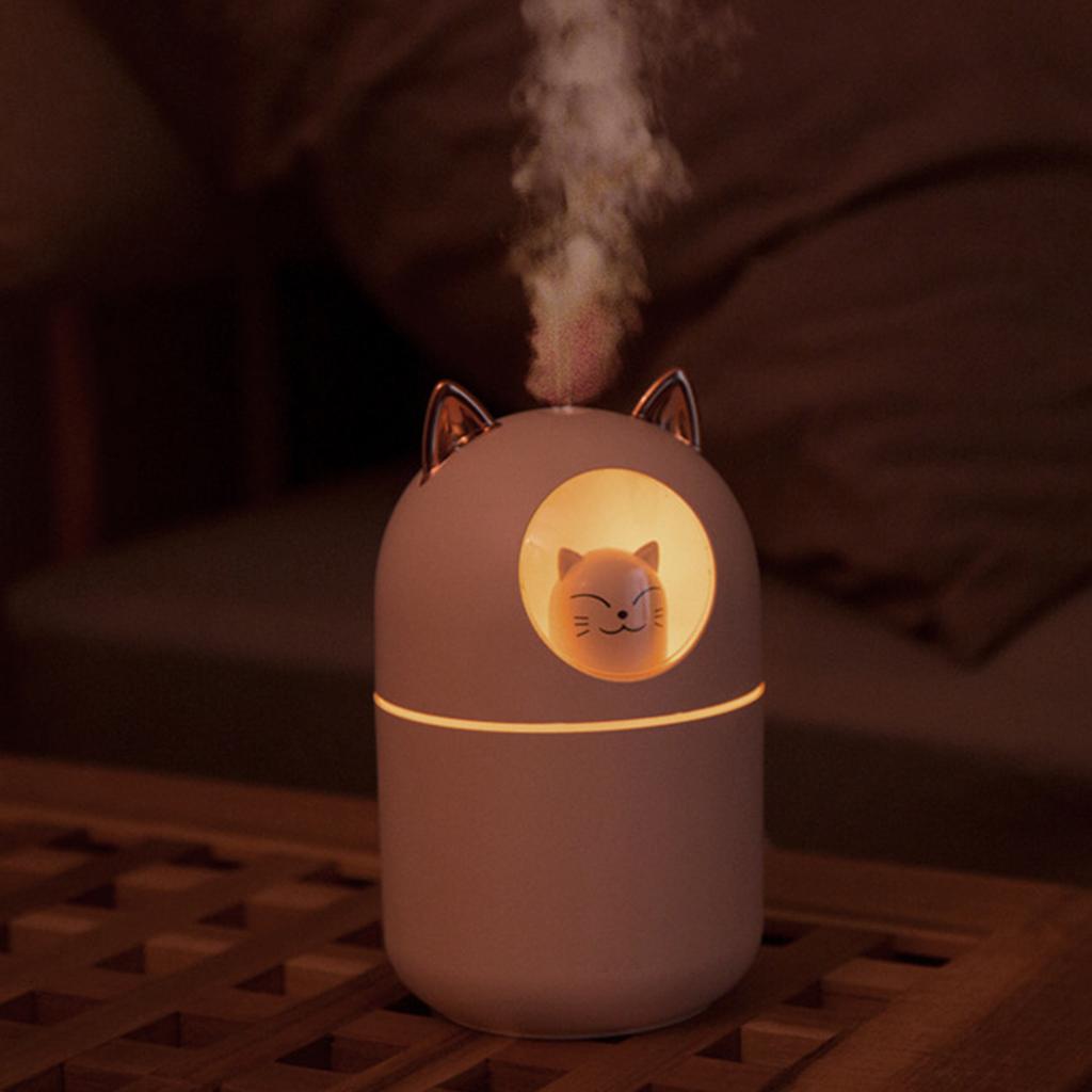 Humidifier Noiseless Portable USB Humidifier With Color LED Light for Offices Bedrooms Car