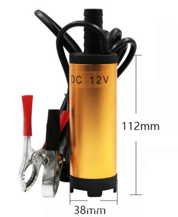 Dual Voltage Electric Oil and Water Submersible Pump - 12V/24V Diesel Transfer Pump