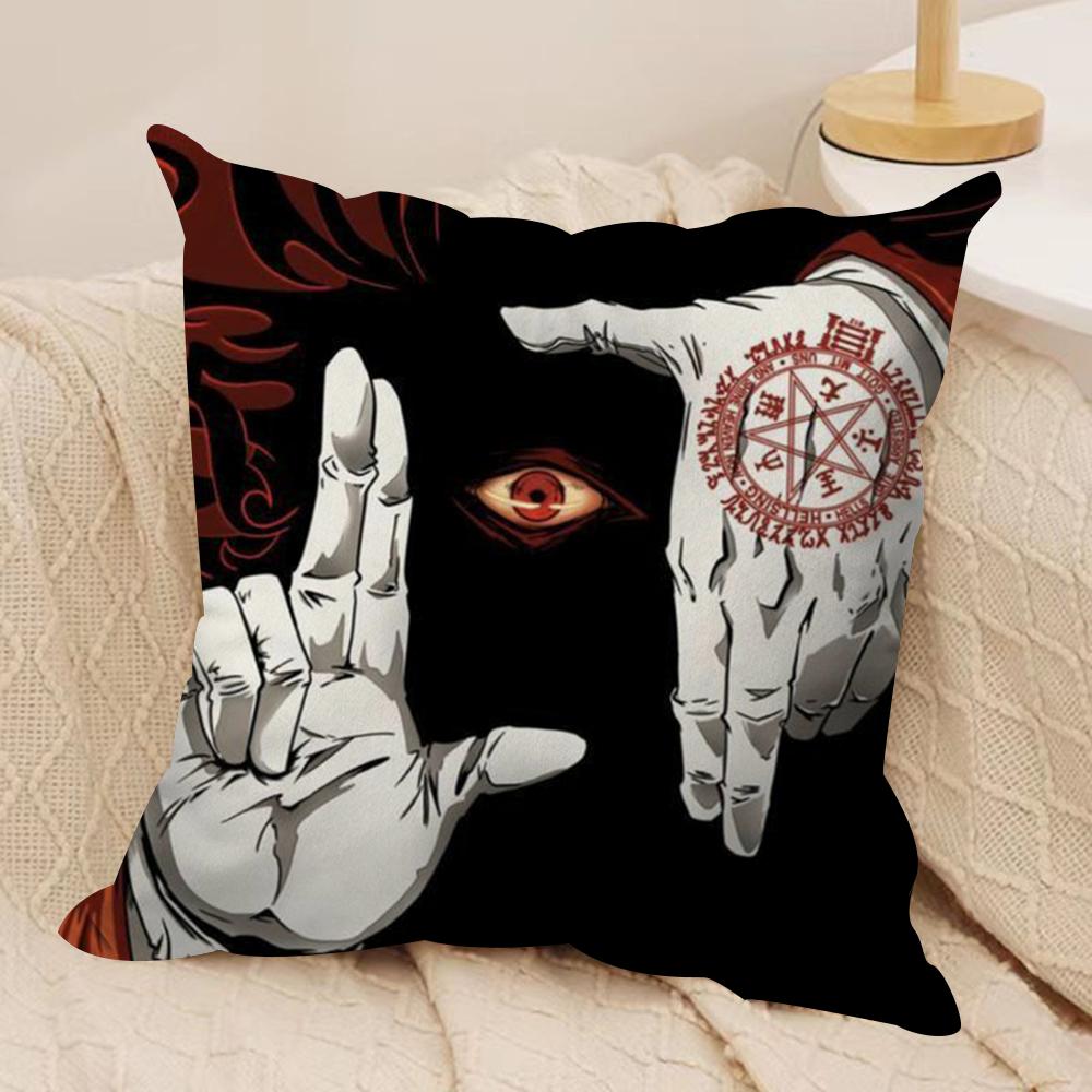 Anime CCastlevania Cushion Cover Silky Short Plush DoubleSided Printed Pillow Case for Sofa All Seasons Home Decor Gift