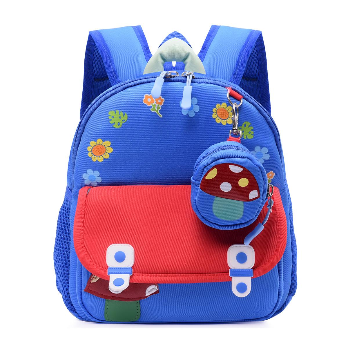 

School bag cartoon boys and girls 3-6 years old children s backpack new lightweight versatile love baby backpack синій