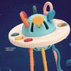 Montessori-Silikonspielzeug, UFO-Pull-String-Spielzeug, frühes Erziehen für Kleinkinder, Babys