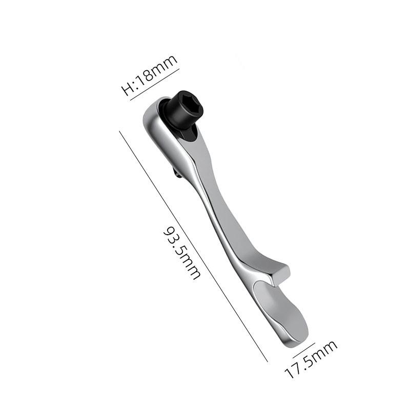 Palm Thunder 3-Piece Mini Ratchet Finger Wrench Set (1/2", 3/8", 1/4")