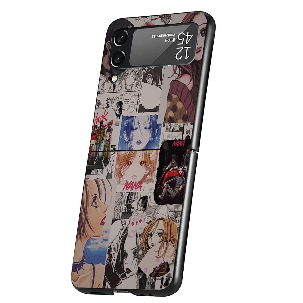 Anime Oosaki Nana Phone Case For Samsung Galaxy Z Flip 7 6 5 4 3 5G Cover ZFlip7 ZFlip6 ZFlip4 ZFlip5 ZFlip3 Coque Fundas Galaxy