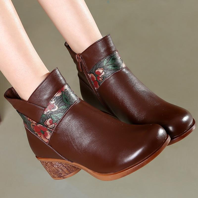 Inverno retrò stivali fatti a mano stivaletti in vera pelle scarpe da donna  scarpe donna stivali in pelle acquista in modo economico — spedizione  gratuita, recensioni reali con foto — Joom