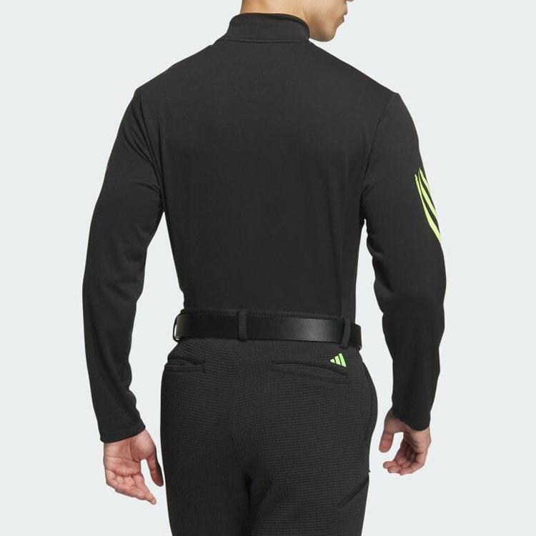 Adidas Half High Neck Pullover Casual Sports Long Sleeve T-Shirt Men Tops Black IT6871