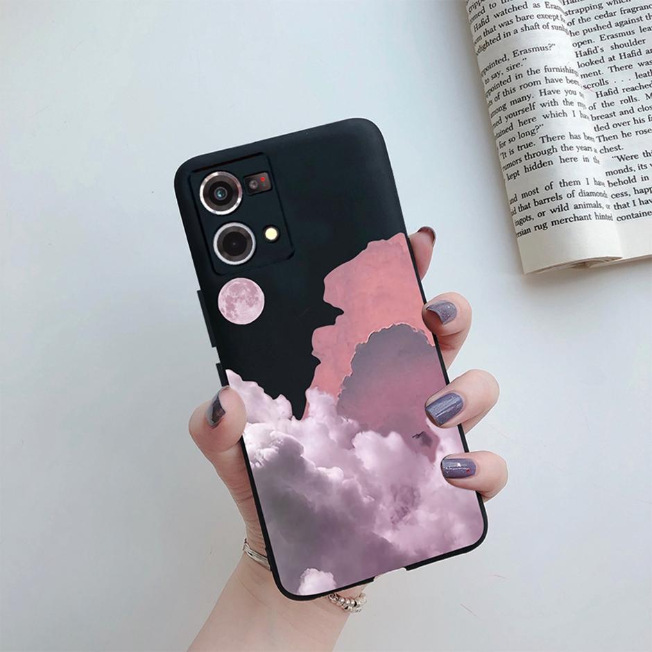 For OPPO Reno 7 Cover Case for Oppo Reno 8 4G Phone Casing Matte Soft TPU Silicone Shell for OPPO F21 Pro Bags Reno7 5G Bumper