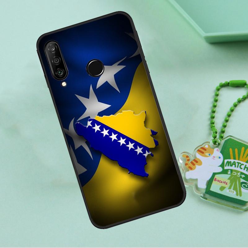 Bosnia and Herzegovina Flag For Huawei Nova Y90 Y70 Y60 Y61 Y91 Y72 9 10 SE 12i 12s 11i 5T P60 Pro P20 P30 P40 Lite Case