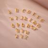 1 Stück 304 Edelstahl Mini-Buchstaben " A-Z " Anhänger Für Schmuckherstellung Initialen Alphabet/ Großbuchstaben Anhänger Armband Halskette DIY