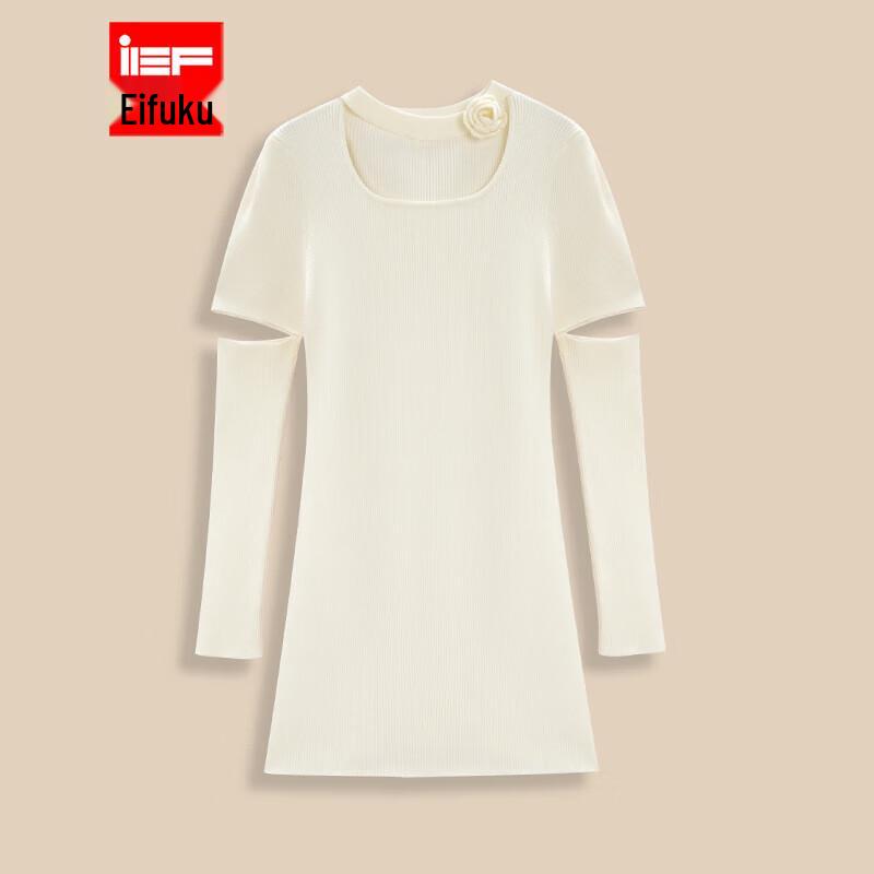 

IEF French Style Slim-Fit Knit Dress One Size