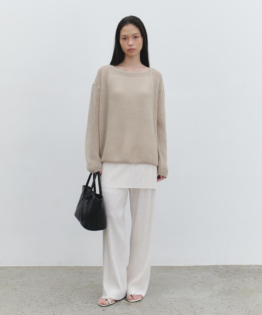 Yulago Paper Boatneck Loose Knit