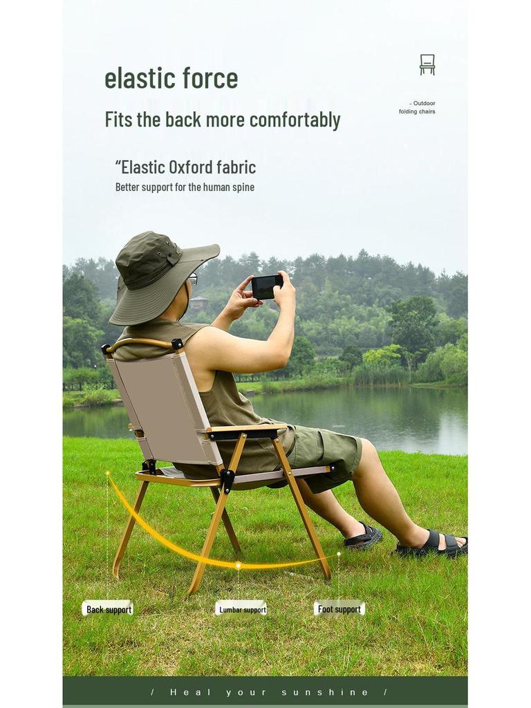 Kermit Outdoor Folding Chair: Camping, Fishing, and Beach Stool