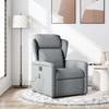 VidaXL Fauteuil de massage inclinable Gris clair Tissu, fauteuil de massage, fauteuil, fauteuil canapé, fauteuil de bureau 4015586