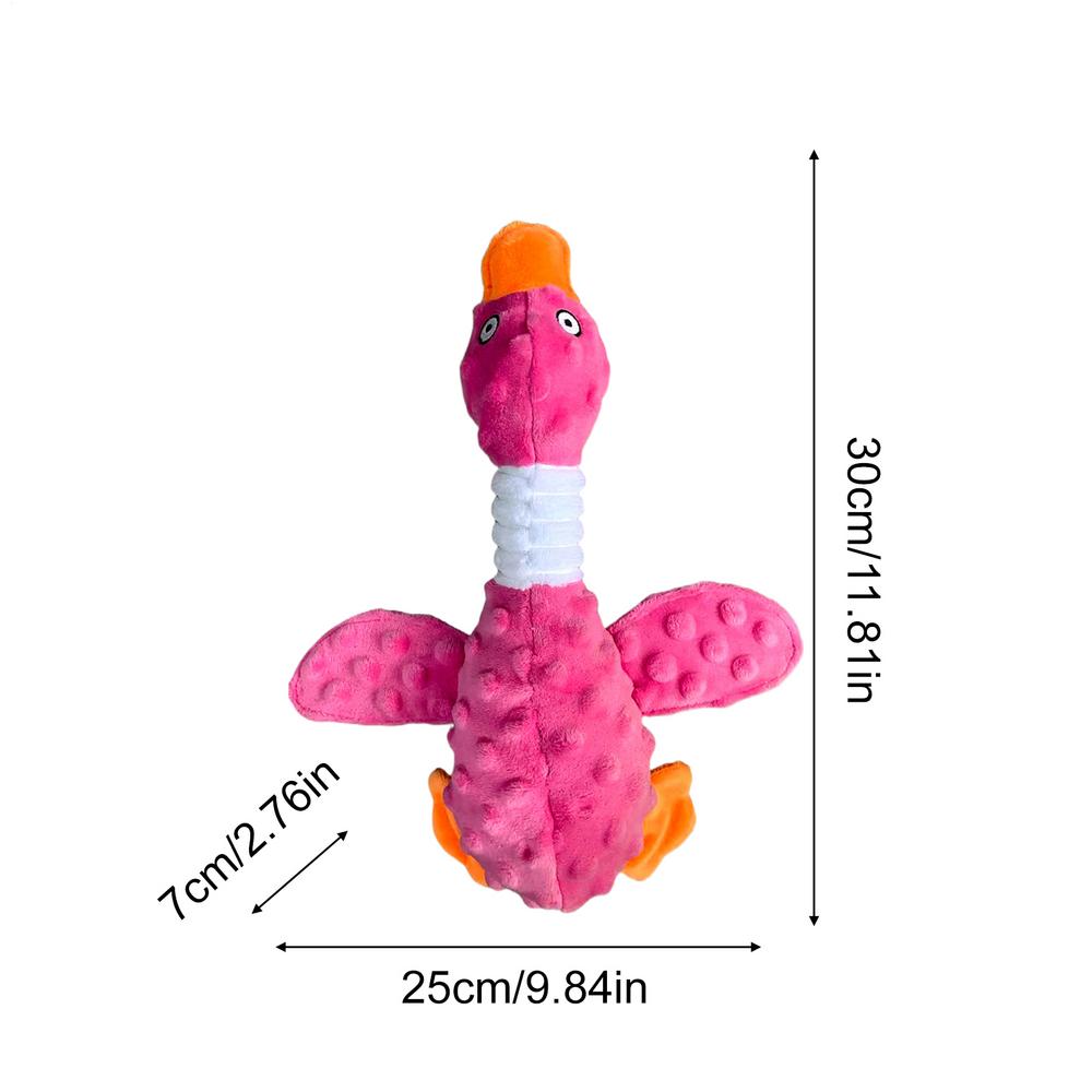 Dog Chewing Toy Squeaky Bite-Resistant Entertainment Bird-Shaped Plush Dog Chew Toy For Small Medium Large Breeds Backyard