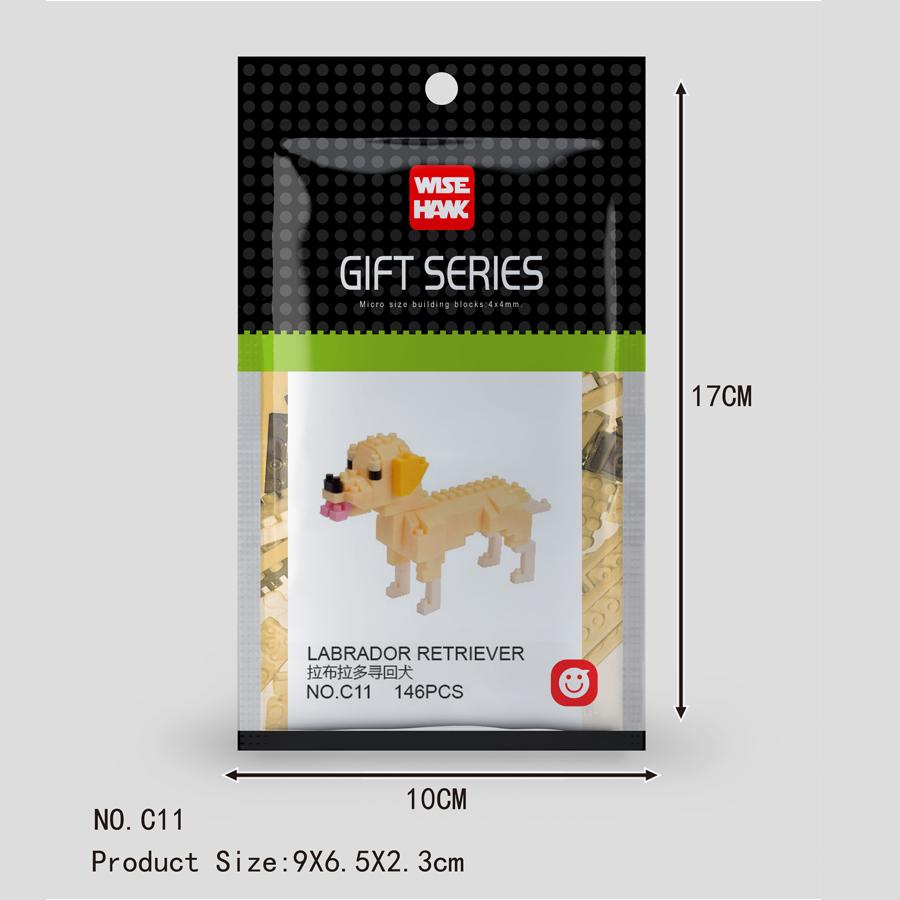 Mini Tiere Mikropartikel Bausteine Diamantsteine Kinderspielzeug Katze Hund Fisch Vögel Modelle Montage Spielzeug Geschenksets