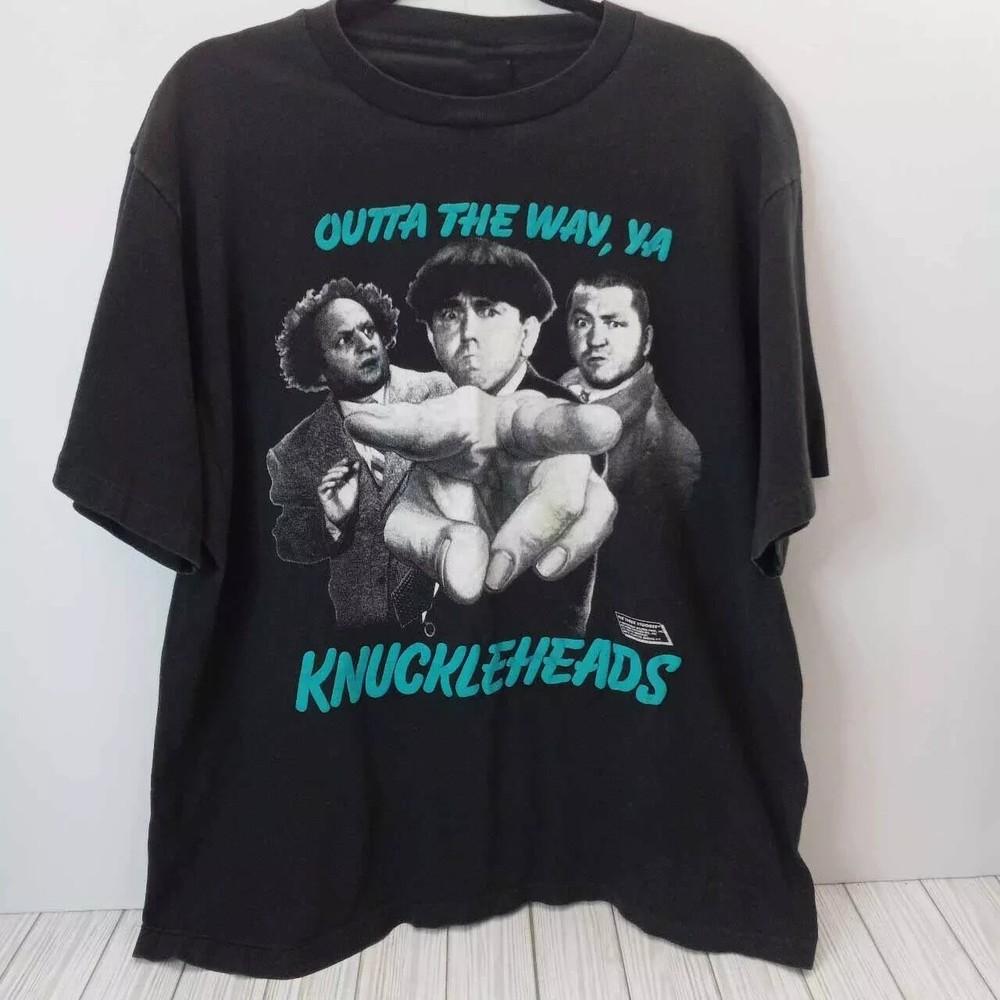 THE THREE STOOGES KNUCKLEHEADS Shirt Classic Black Unisex S-5XL Unisex T-Shirt XXL