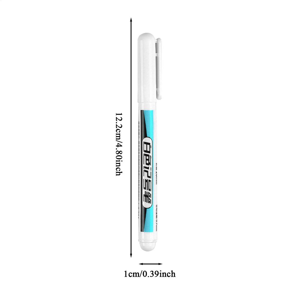 

White Permanent Marker Pens 0.7mm/1.0mm/1.5MM Quick-Drying Waterproof Paint Marker Multi-purpose Car Marking Pencil