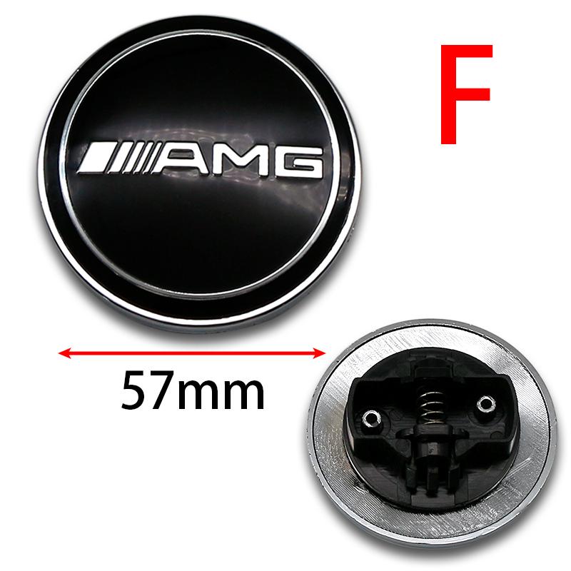 AAVX1 1pc 57mm ABS Car Front Hood Logo Emblem for Mercedes Benz AMG W204 W205 W212 W213 W177 W246 GLA GLC CLA Bonnet Badge Accessory