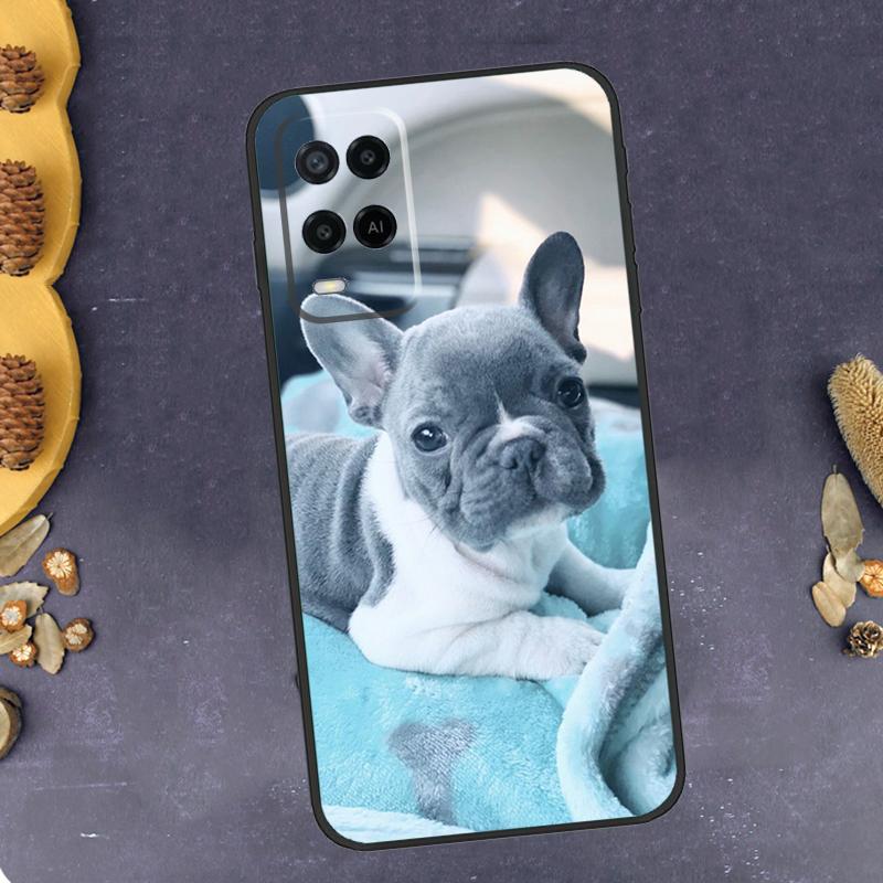 Pug Dog French Bulldog Phone Case For Oppo A96 A16 A76 A78 A58 A18 A38 A98 A17 A77 A80 A40 A60 A74 A94 A54 A15 A57S