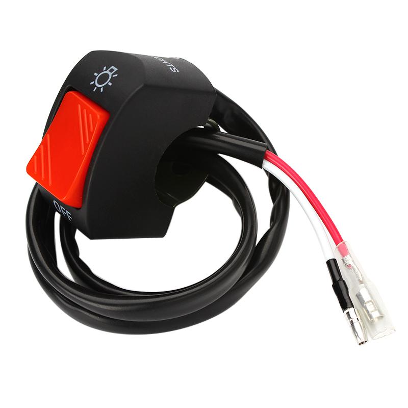 

YOSOLO ON/OFF Button Connector Handlebar Switches Motorcycle Switches Universal Bullet Connector Motorbike Accessories