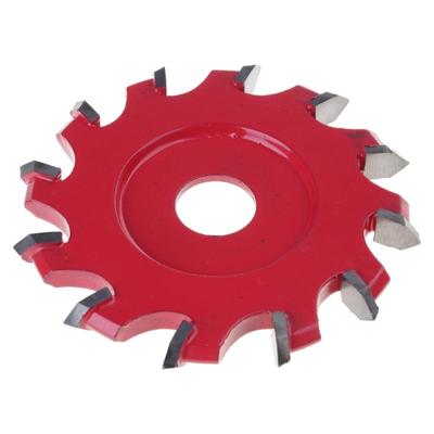 Hoja Ranurada Práctica para Panel Compuesto de Aluminio Abierto Ranura Placa de Aluminio 12T V Diámetro 100 mm/3,94 pulgadas