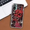Japanese Oni Hannya Demon Mask Phone Case For Xiaomi Redmi Note 10 9 8 11 Pro 10S 11T 11S 9S 8T 7 6 5 9A 9C 9T 8A 7A Print Cover
