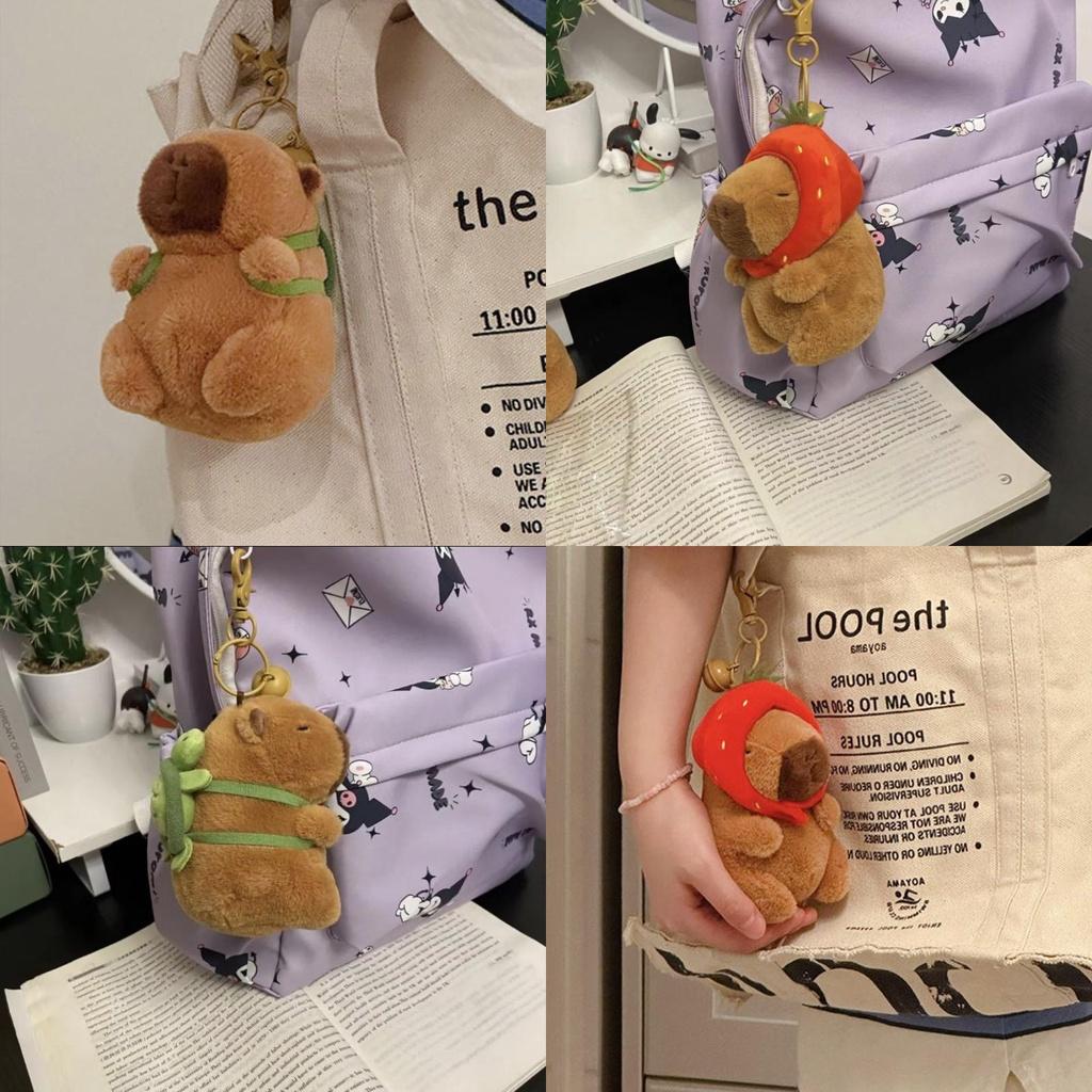 Süßer Capybara Plüsch Schlüsselanhänger Taschenanhänger Mädchengeschenk Weich und Entzückend