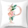 New Fashion 26 English Letter Pattern Cushion Cover Home Fabric Sofa Modern Style Pillow Cover