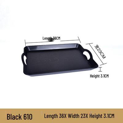 Commercial Plastic Rectangular Serving Tray