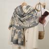 Bohemia Ethnic Style Scarf Large Winter Tassel Scarves Imitation Cashmere Shawl  Autumn Winter