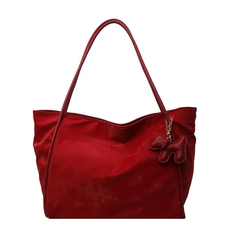 

Жіночі сумки-тоут з ПУ великої місткості, повсякденні однотонні сумки через плече для жінок, гарячий розпродаж, простота