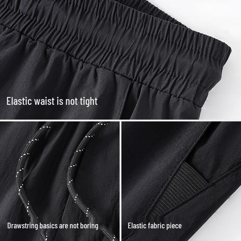 Jeanswest Men's Cool Quick-Dry Casual Drawstring Shorts