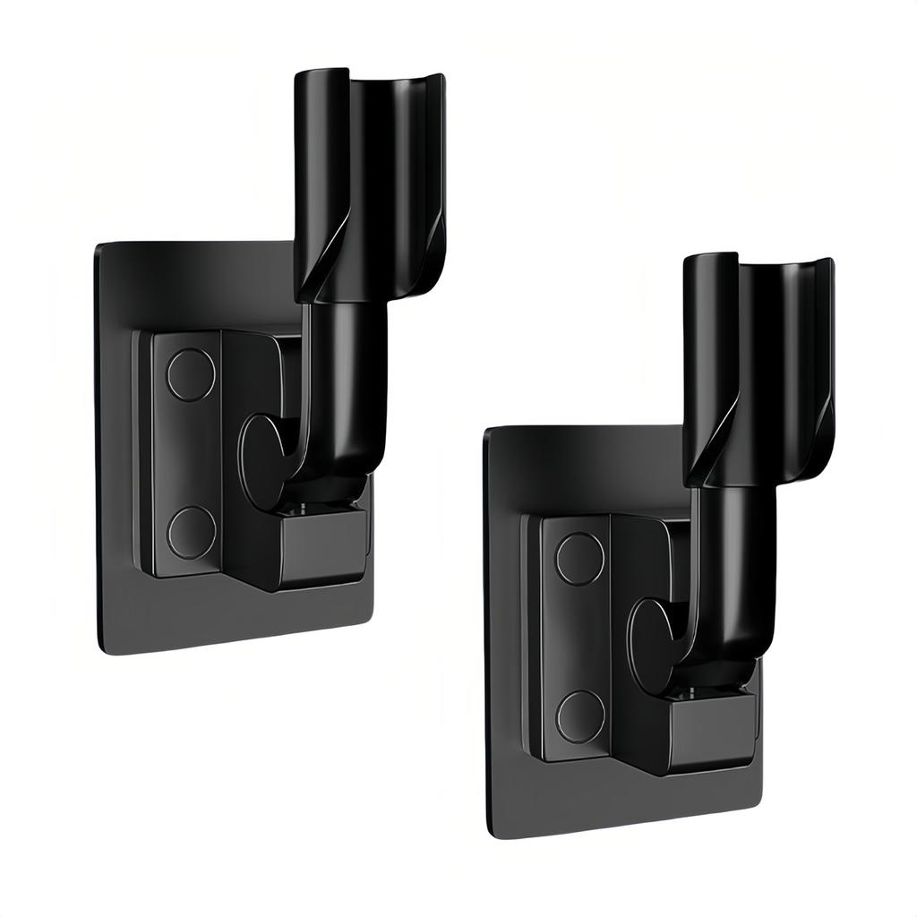 2pcs Shower Head Holder Self-sticking Adjustable Shower Head Holder Handheld Shower Wall Bracket Home Improvement Tools