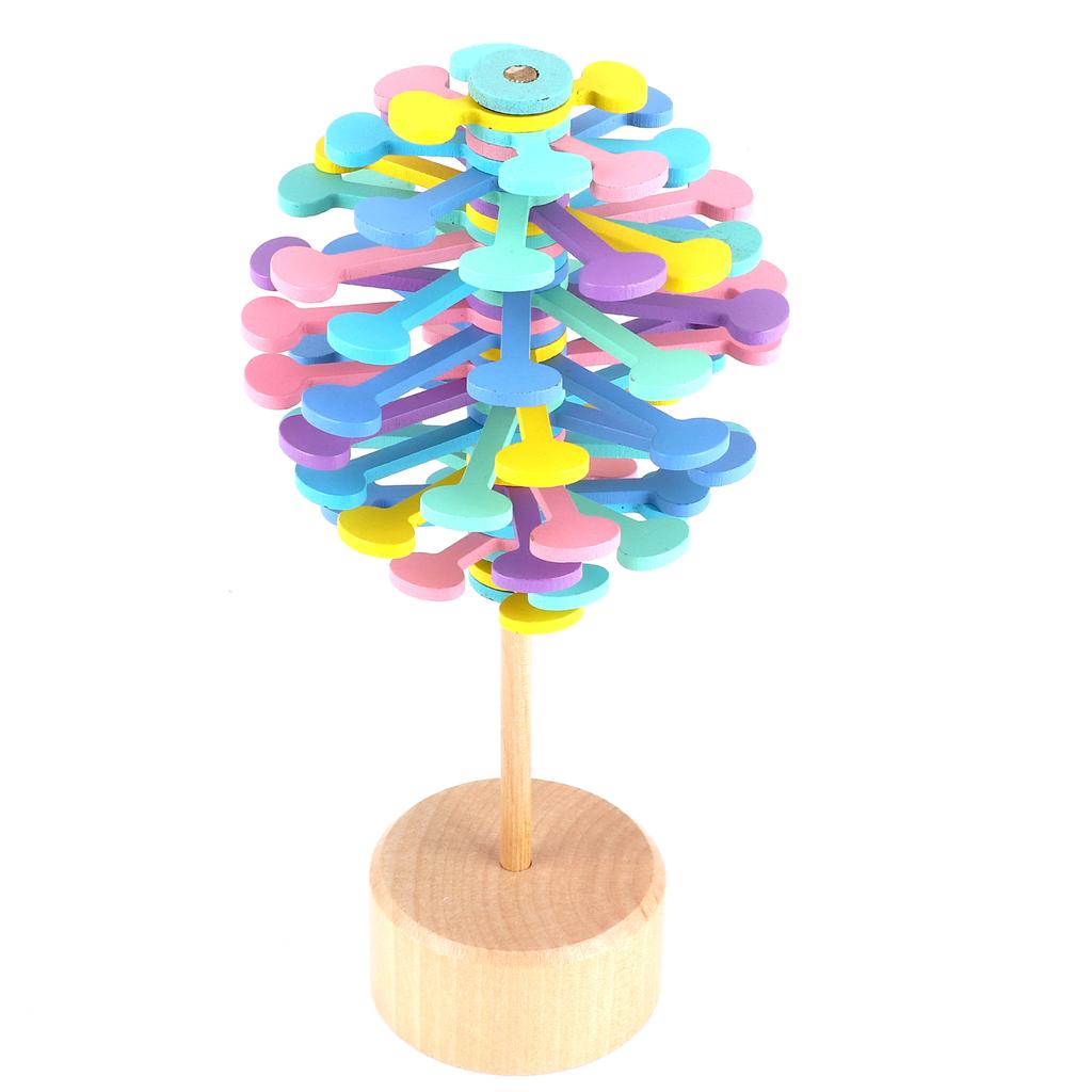 Holz Stressabbau Spielzeug Dekompressionsstab Sequenzspielzeug Dekoration für Kinder Macaronfarbe