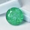 Natural Green Colombian Emerald 20.95ct Round Cut AA Certified Loose Gemstone