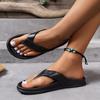 Infradito piatte da donna, scarpe da scivolo estive minimaliste in tinta unita, scivoli da spiaggia casual per interni ed esterni per le vacanze