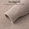 Hongdou Men's 100% Wool Half-High Collar Pullover Sweater