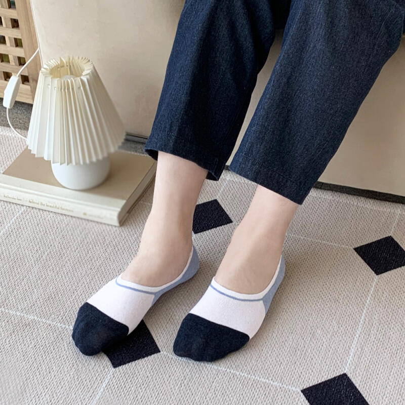 [Set of 10] Men s Pastel Socks/Fake Socks 10 pairs of navy
