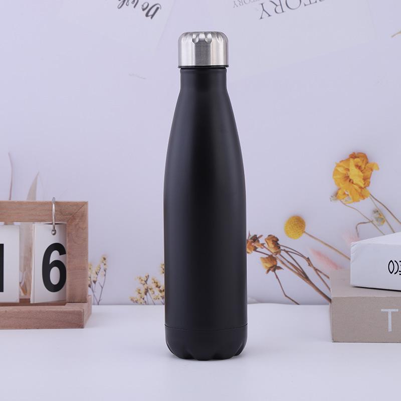 Portable  Large Capacity  Thermos Cup 500ml Vacuum Flasks Portable Stainless Steel Thermos Cup Water Bottle Travel Tea Mug Office Thermos Cup