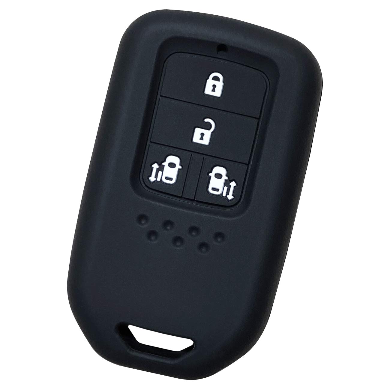 

Силиконовый чехол для смарт-ключа Honda 4 кнопки для скользящих кнопок на Wagon Spada Эксклюзивный дизайн и идеальный Идеально подходит для предотвращения плавного чёрный