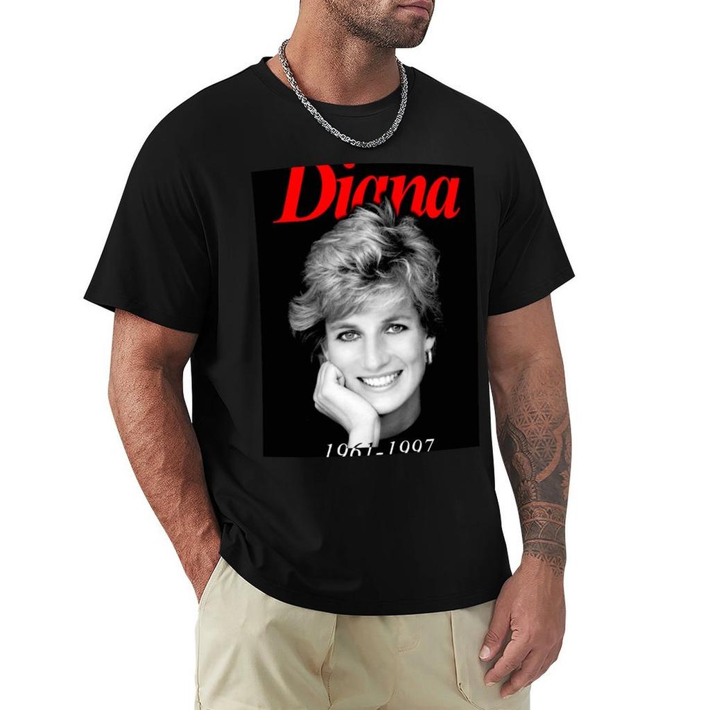 Princess Diana Vintage Tshirt Casual Fashion Short Sleeve Cotton Tshirt