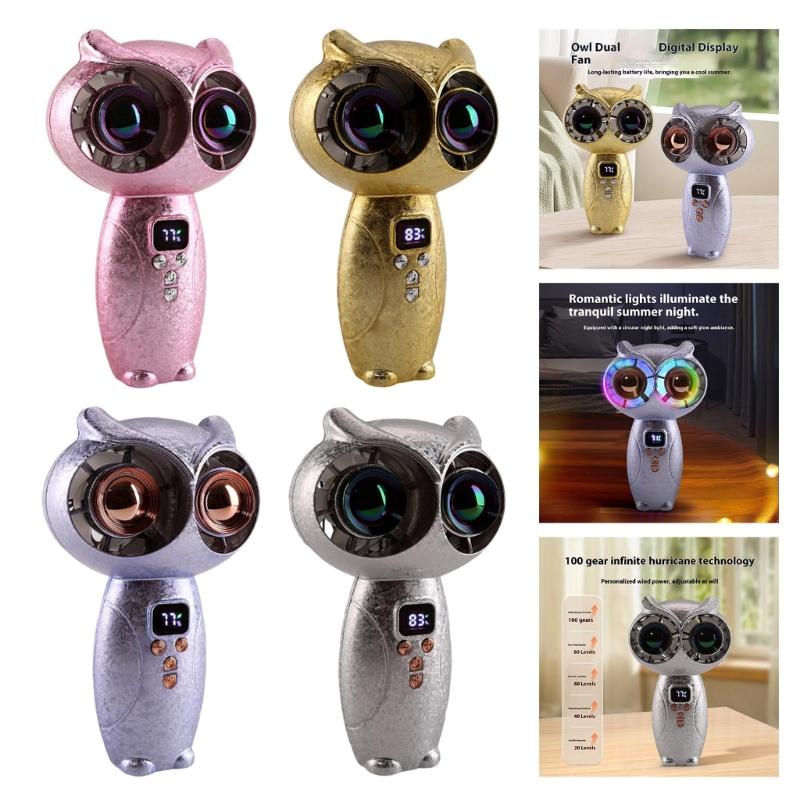 Portable Handheld Fan 100 Speed Cooling Fan Rechargeable Multifunction Travel Gift Cooling For Outdoor Travel Office Use