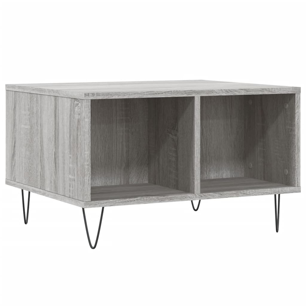 Coffee Table Gray Sonoma 60 x 50 x 36.5 cm Particleboard