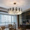 New living room chandelier 2024 round dining room led crystal lamp bedroom chandelier home decoration indoor lighting