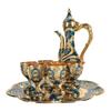 8pcs With Tea Tray Turkish Tea Set Gold Blue Tea Pot Cup Set Tea Sets Tea Glass Set  For Party